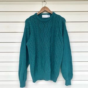 Vtg 90’s Lord Jeff Chunky Knit Sweater Retro Large (H)